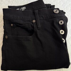 G-Star 3301 Slim Jean Pitch Black Men W29 L30
